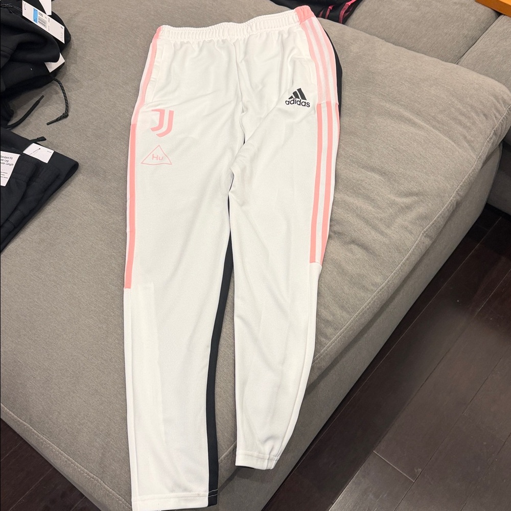 Adidas  White, black  and Pink Joggers